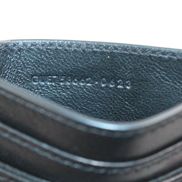 NWOT Saint Laurent Quilted Smooth Leather Card Case in Black/Silver - Picture 10 of 12